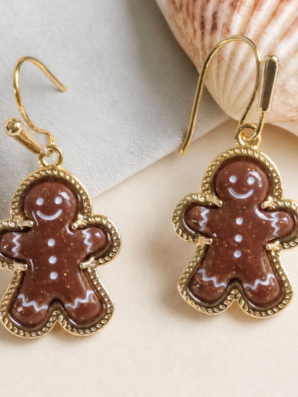 Kendra Scott Gingerbread Gold Drop Earrings - Picture 2 of 2